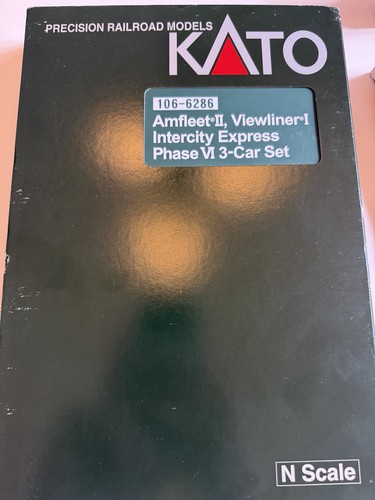 KATO 1066286 N Amfleet Intercity Express coche de pasajeros - Juego de 3 coches | Condition: New