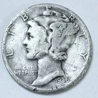 1936 Mercury Dime ~ FINE DETAILS~ 90% Silver #4620