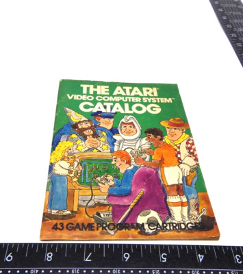 Vintage 1981 The Atari Video Computer System Catalog Green Manual