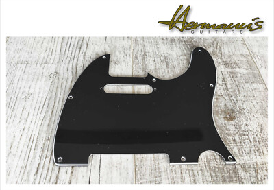 Tele, Telecaster 8 Loch Pickguard, Farbe Schwarz/ Black, US Lochabstände