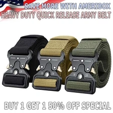 MEN Casual Military Tactical  Army  Adjustable  Quick Release  Belts