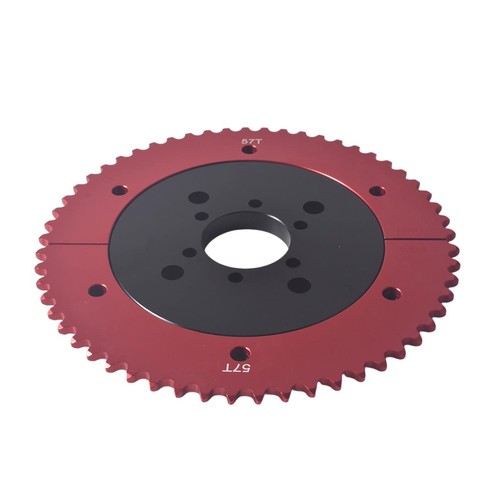 57 Teeth Split Sprocket Adapter with Sprocket For Universal Mini Bike & Go Kart - Picture 2 of 2