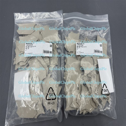 1 bag (50pcs) Weidmuller Terminal Block Accessories WAP2.5-10 1050000000 - Picture 2 of 6