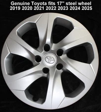 Genuine Toyota Rav4 hubcap 17" steel wheel 2019 2020 2021 2022 2023 2024 2025