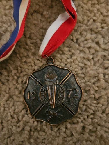 1972  Fireman's Olympics Medal California San francisco Fireman's Athletic