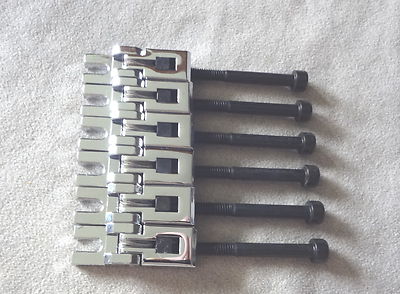  FLOYD ROSE LIC. LOCKING SADDLE Mighty Mite Restoration Set for Guitar CHROME