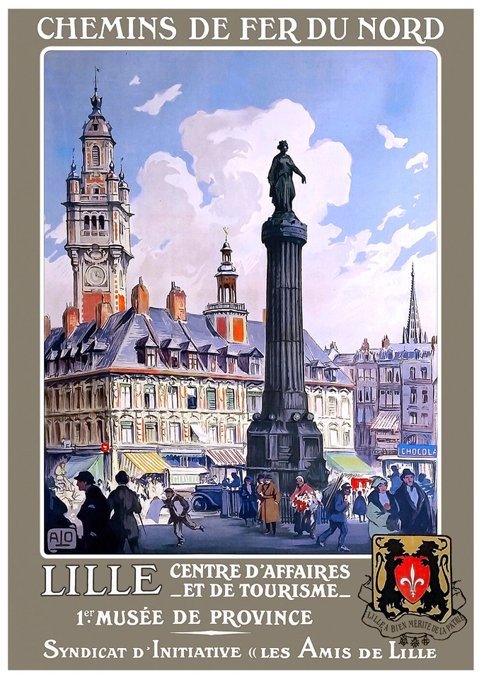 MESIDÉESDECADEAUX Affiche chemin de fer Nord - Lille