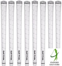NEW Golf Pride Tour Wrap 2G Midsize Golf Grips Set of 8 White .600 Round 65g