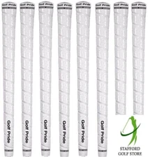 Golf Pride Tour Wrap 2G Grips Midsize White Set Of 8 Pcs Core .60 Round 65g
