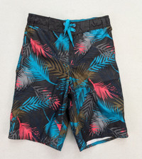 Old Navy Boy's Swim Trunks Surf Shorts Size L 10-12 Tropical Beach