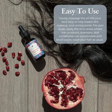 POMEGRANATE SEED OIL - PURE, COLD PRESSED, UNREFINED - ORGANIC BODY OIL