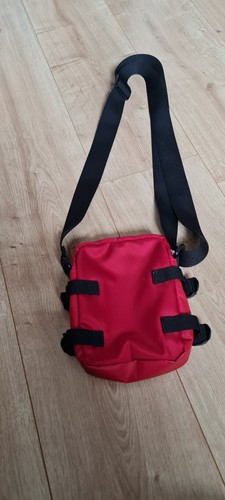 Small Reporter Bag Tommy Hilfiger Mens Canvas Red Sml Flight Shoulder Bag - Picture 3 of 4