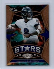 LAMAR JACKSON 2021 CERTIFIED FOOTBALL STARS INSERT /249 BALTIMORE RAVENS *14490