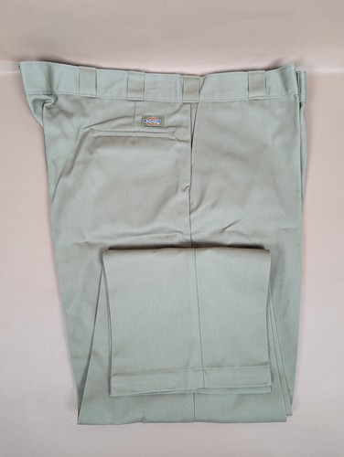 Vintage Dickies 50x30 Plain Front Twill Work Pants #874KH NEW NOS 1998 Khaki USA - Picture 5 of 5
