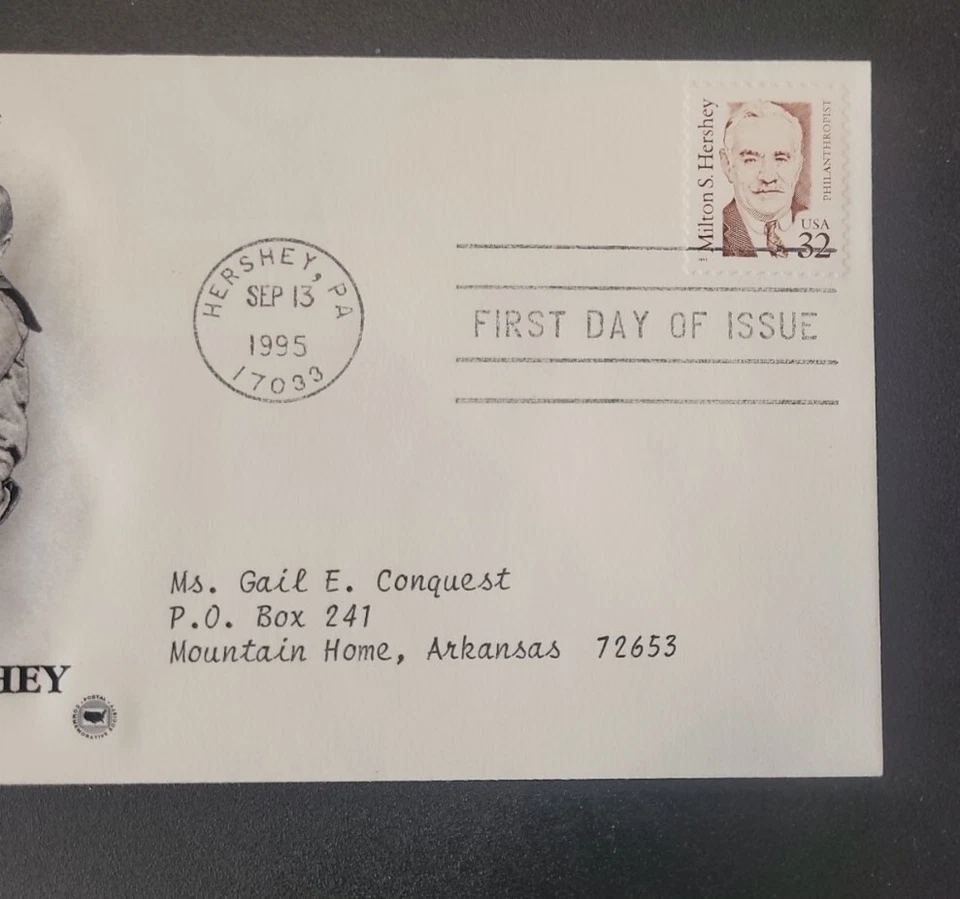 US FDC # 2933 Milton S. Hershey 1995. - Image 4 of 4