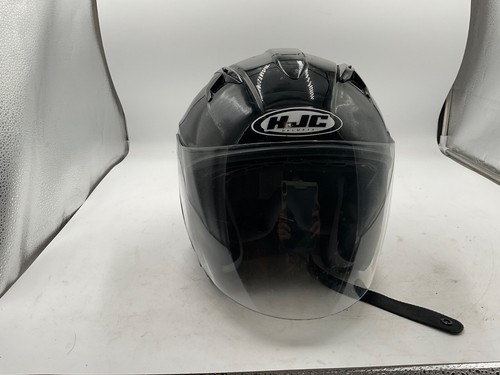 HJC IS-33 II Open Face Clear Shield Matte Black Motorcycle Helmet Size L