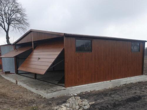 Blechgarage 7x7m in Farbe Gerätehaus Doppelgarage Schuppe Lager | 10609!! - Bild 8 von 12