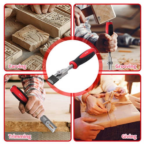 Woodworking Chisel Cr-v Roller Supports Flat Chisels 9 inch Wood Carving Chisel - Picture 3 of 14