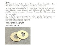 2pcs Phosphorous Bronze Washer Set For Spyderco Paramilitary 2 & Para 3