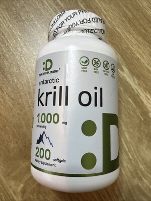 Deal Supplement Krill Oil 1000mg 200 Softgel 