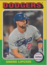 2024 Topps Heritage High Number Andre Lipcius RC Rookie Dodgers