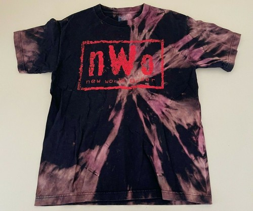 NWO Wolfpac T-Shirt tye dye styled M 