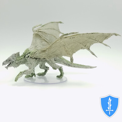 Young Adult White Dragon - Icewind Dale Rime of Frostmaiden #43 D&D Huge Mini