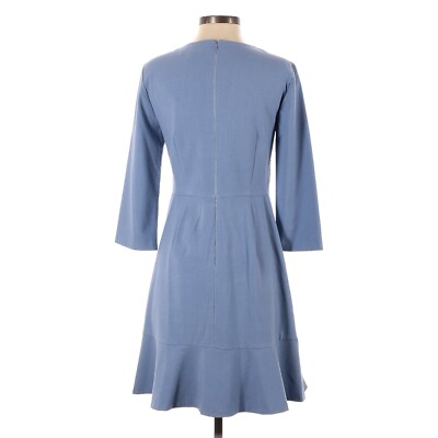 banana republic light blue dress BANANA REPUBLIC Size 0 Light Blue 3/4 Sleeve DRESS main image 0