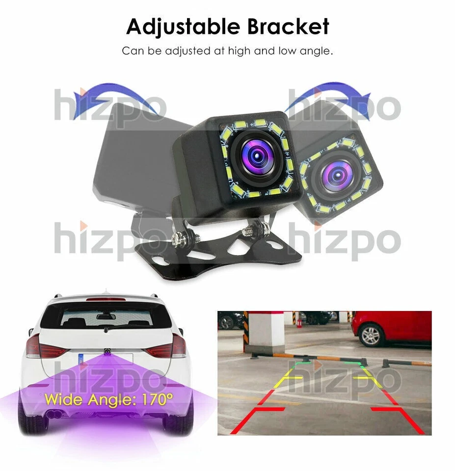 Universal Car Rear View Camera 170° HD Waterproof Reverse Backup Camera New US - Image 4 of 4