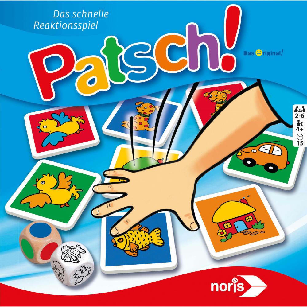 Thumbnail - Noris Patsch, Kartenspiel Reaktionsspiel Gesellschaftsspiel Würfel
