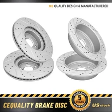 Front & Rear Drilled Brake Rotors For Subaru Forester Impreza Legacy Outback BRZ