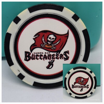 The Tampa Bay Bucs - NFL - Poker Chip - Golf Ball Marker  