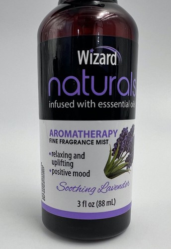 12 Wizard Naturals Fine Fragrance Mist Essential Oils Soothing Lavender 3 oz. - Afbeelding 3 van 5
