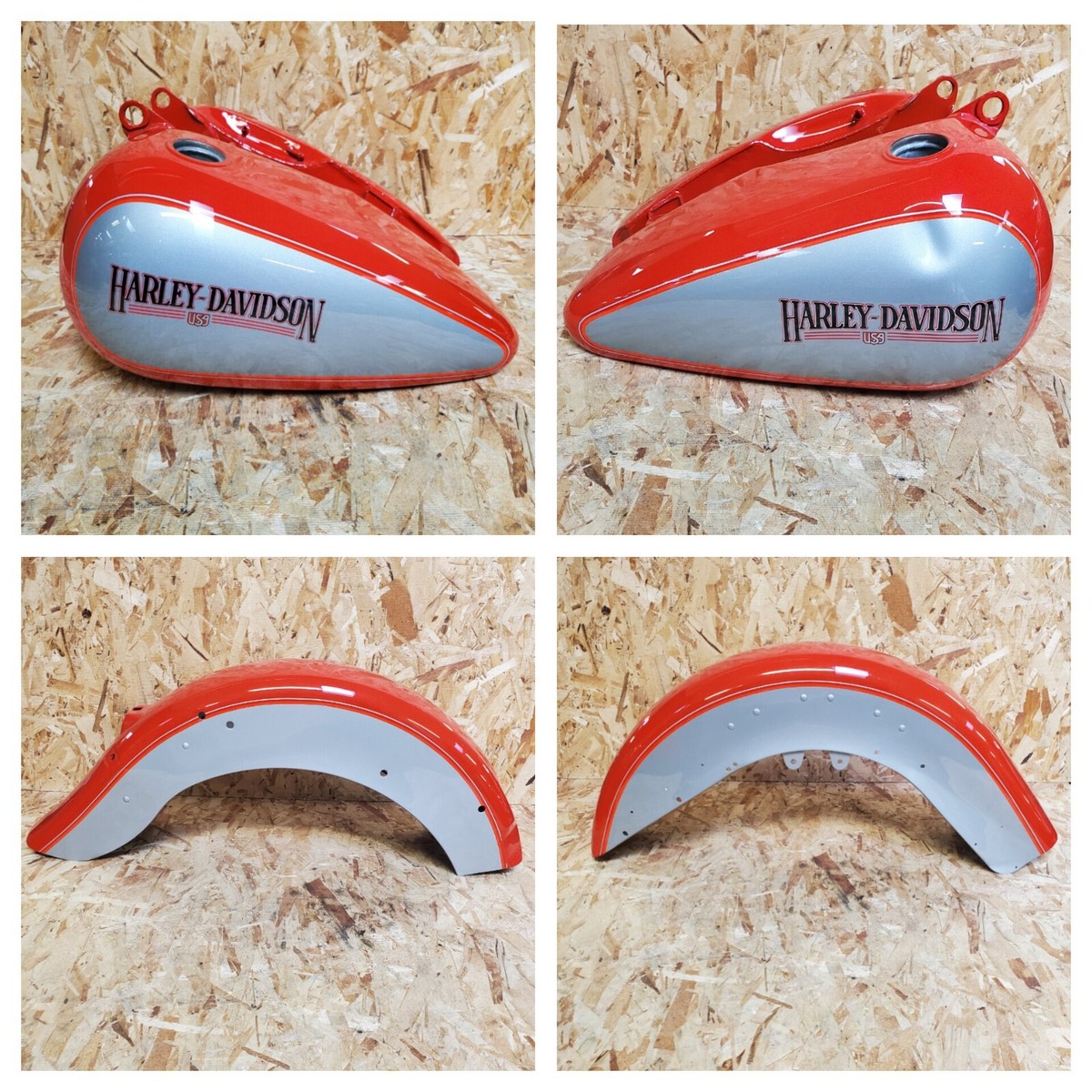 Harley-Davidson Heritage Softail Classic Red and Silver Paint Set