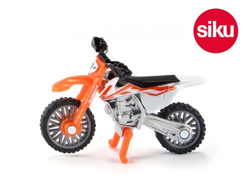 Siku 1391 Ktm Motocross Sx-F 450 Modellino Con Gara Numeri + Stand Piccolo Scala - Bild 1 von 1