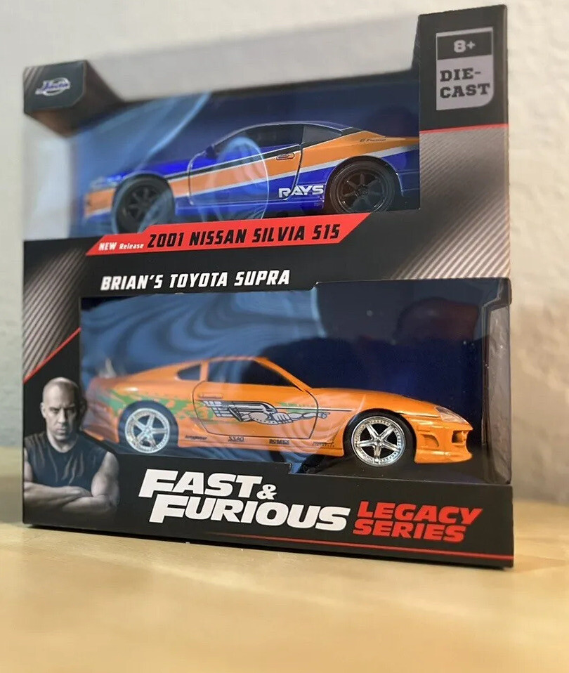 Fast & Furious Legacy Series 🔥 Twin Pack Supra, Silvia S15