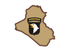 4" 101st airborne iraq bumper sticker decal made in usa