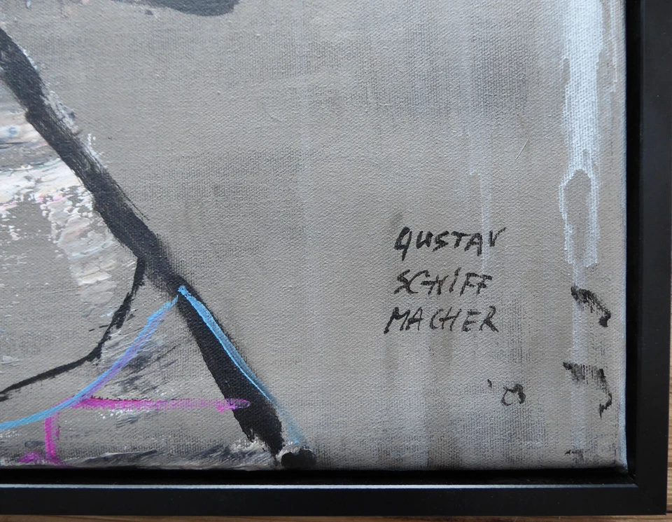 Gustav SCHIFFMACHER 50x60cm "Seele aus.... " Portrait Originalbrief! - Bild 3 von 4