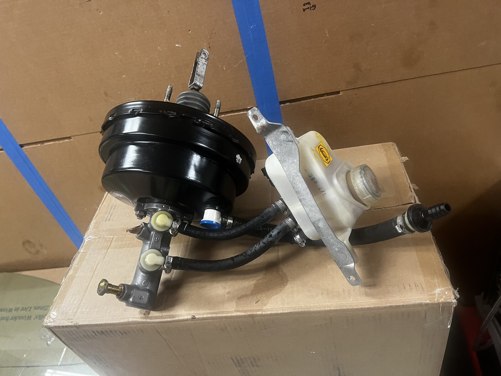 FERRARI F430 BRAKE MASTER CYLINDER & BOOSTER & COMPLETE RESERVOIR 191087 OEM