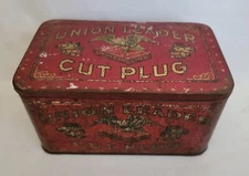 Union Leader Cut Plug Tobacco Collectible Tin