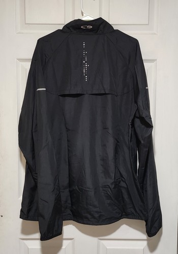 Champion Duo Dry Jacket Reflective Full Zip Mens XL Black Extra Large Vented - Picture 3 of 5