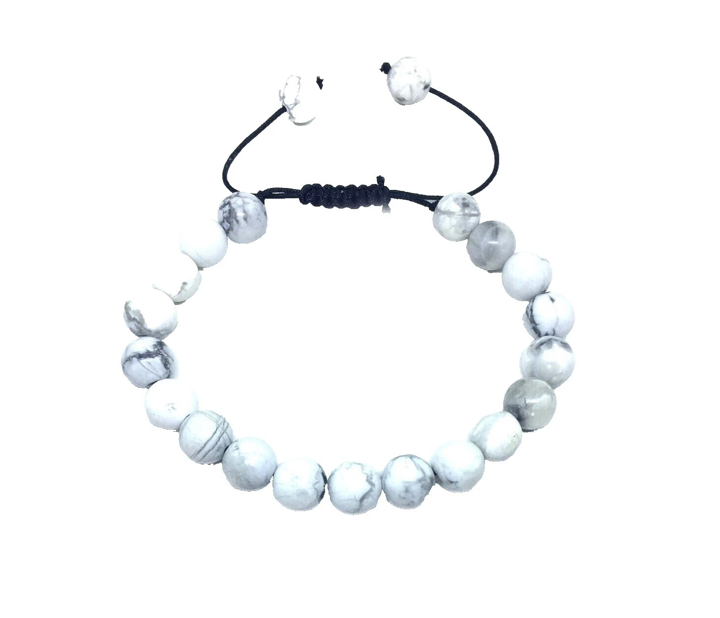 Joyería de moda blanca Howlite