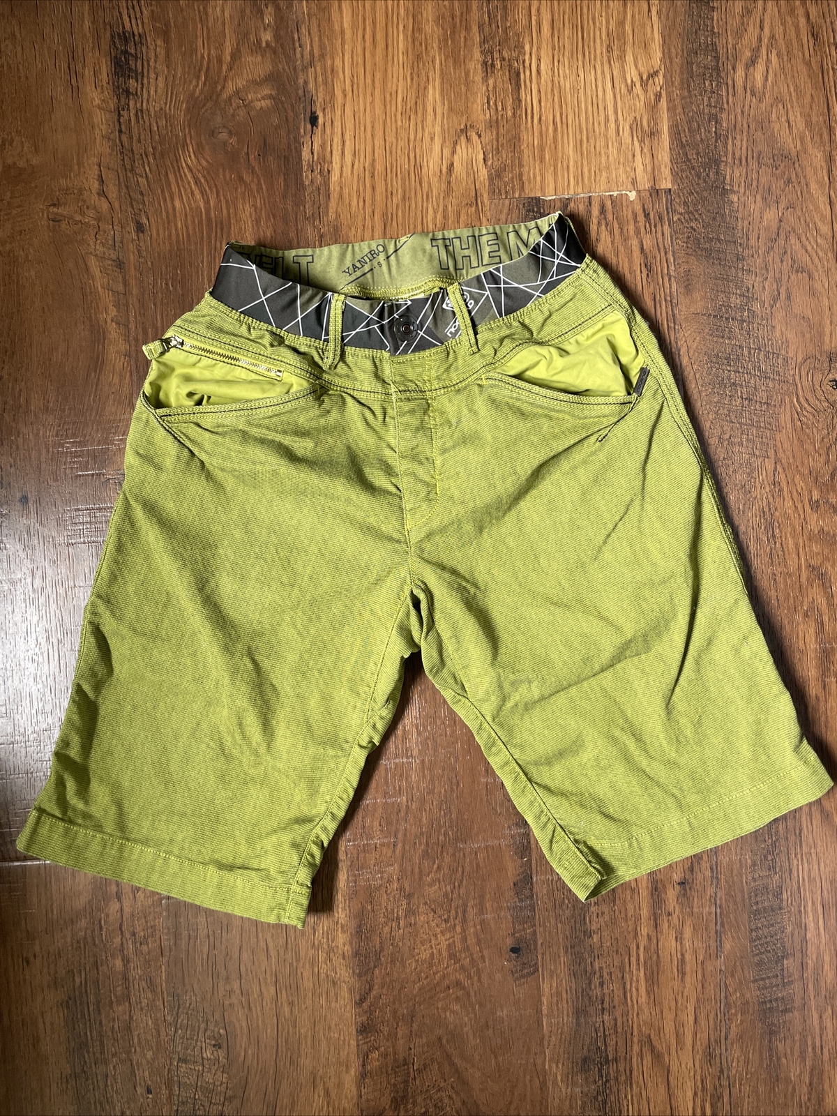 Pantalones cortos de escalada verdes cortos Nograd - Yaniro pantalones de hombro manguera de estilo de vida talla pequeña