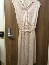 Ladies Vintage Sleevless Dress Uk Size 12