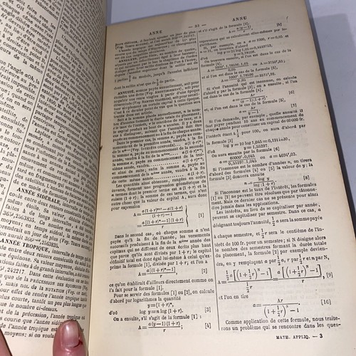 SELTEN 1884 H. Sonett Dictionnarie Des Mathématique Appliquées PARIS 1884 Französisch - Bild 13 von 23