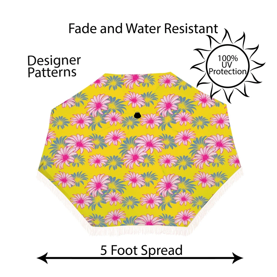 Linda sombrilla de playa 100 protección UV con ancla de arena de beachBRELLA® Sunny Slope Foto 3 de 4