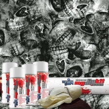 MYDIPKIT Hydro Dipping Water Transfer Print KIT LL-869 Depleted Cranium Skulls