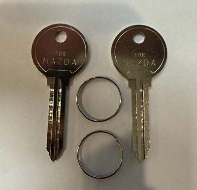 2x New Uncut Replacement Keys For Mazda Vehicles MZ16 / X178