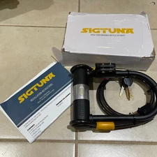 SIGTUNA Bike Locks - 16mm Heavy Duty U Lock w Shackle and Bicycle Lock NEW