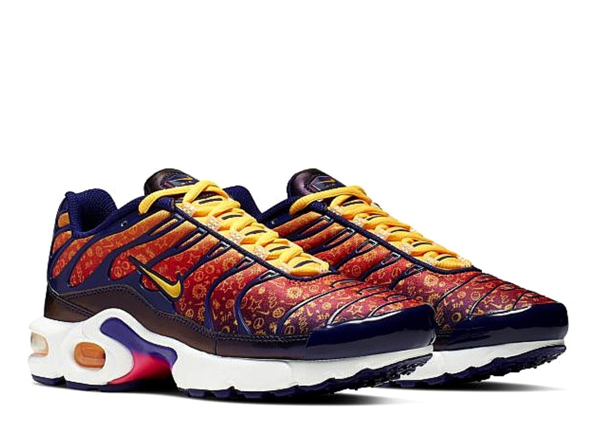 NEW Nike Air Max Plus Shoes, Laser Orange/Purple, CI9932-500
